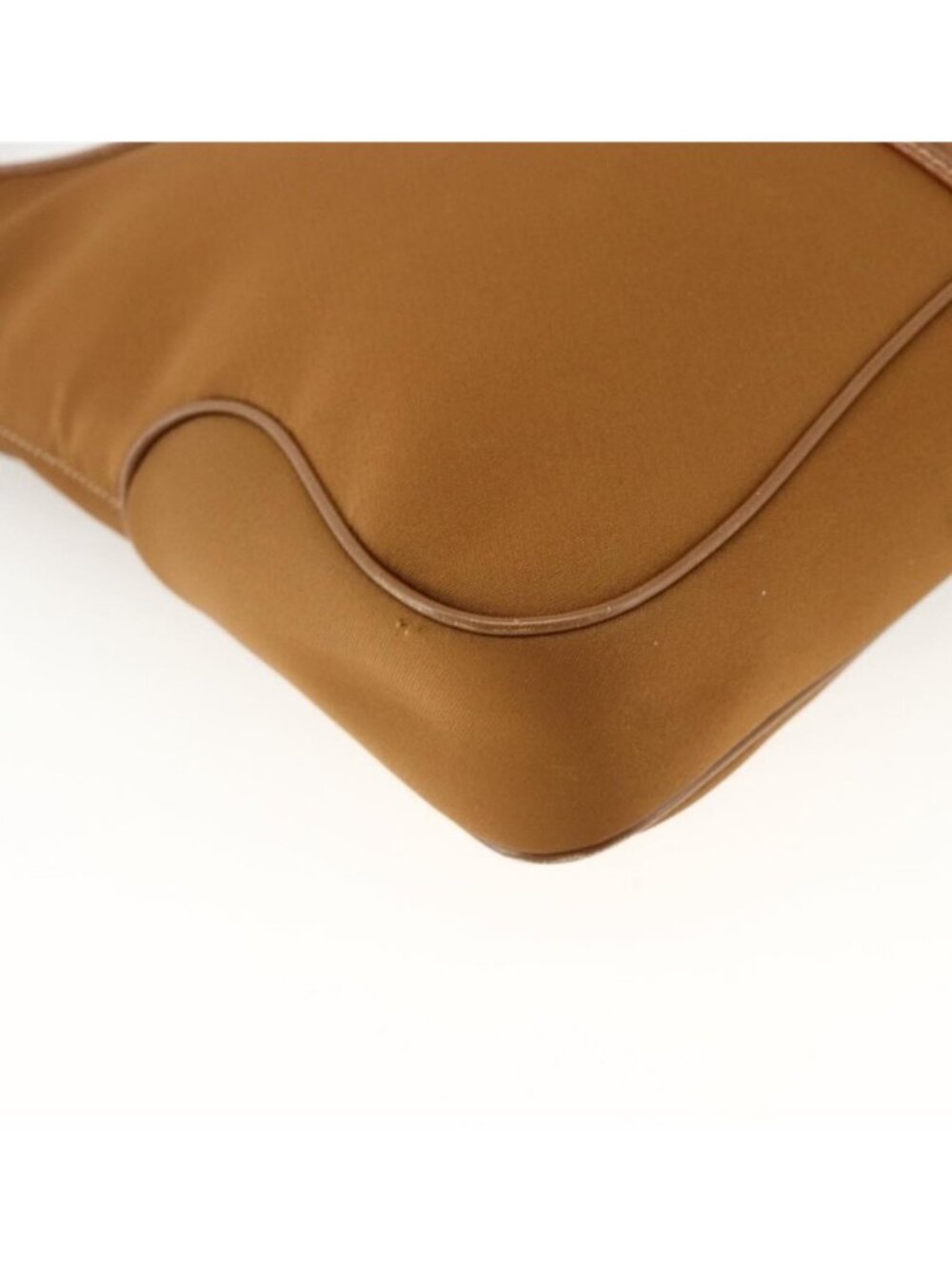 Authentic Salvatore Ferragamo Shoulder Bag Nylon Brown Silver - Picture 8 of 16